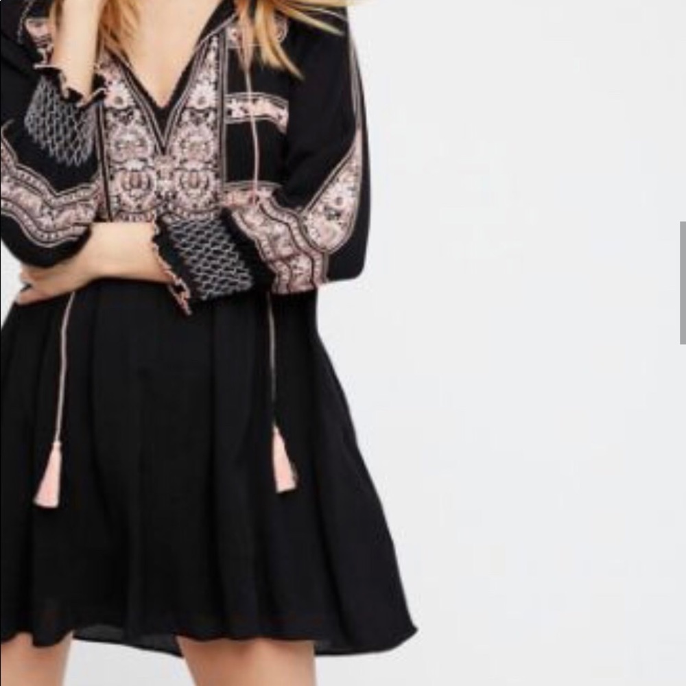 Free People Wind Willow embroidered dress.